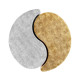 Circular Two–Piece Yin & Yang Gilded & Silver Drinks Table Circular Two–Piece Yin & Yang Gilded & Silver Drinks Table