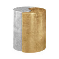 Circular Two-Piece Yin & Yang Gilded & Silver Drinks Table