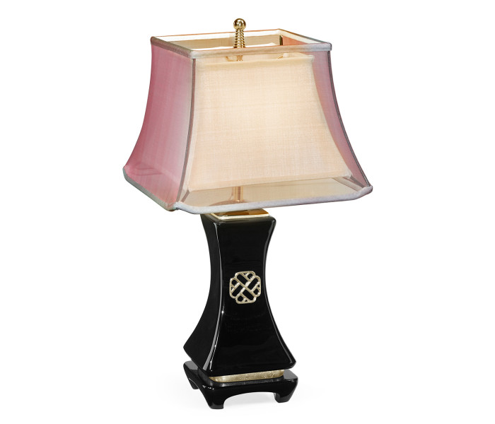 Urban Zen Smoky Black Table Lamp