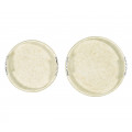 Duo Circular Yellow Eggshell Tray