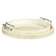 Duo Circular Yellow Eggshell Tray