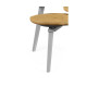 Architectural Coffee Table with Three Multi-Layered Circular Oysters Architectural Coffee Table with Three Multi-Layered Circular Oysters