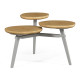 Architectural Coffee Table with Three Multi-Layered Circular Oysters Architectural Coffee Table with Three Multi-Layered Circular Oysters