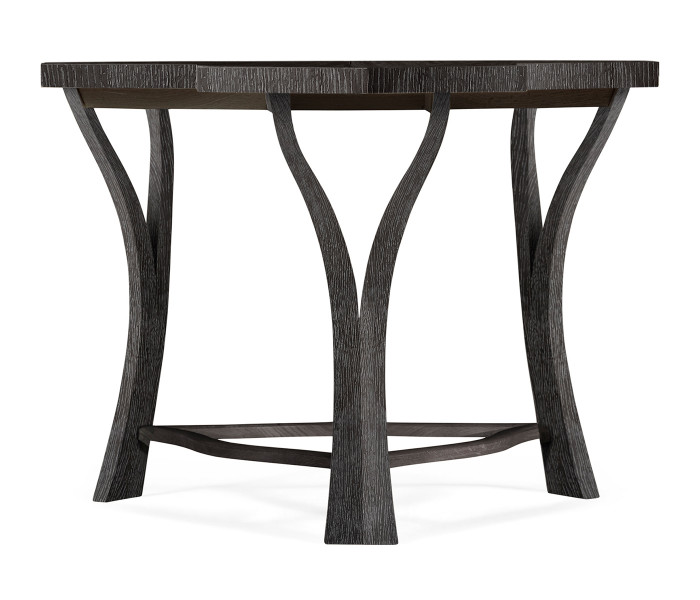 Architectural Tripal Hexagonal Black Mocha Oak Oyster Coffee Table