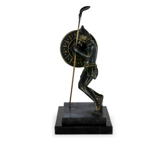 Pair of Dark Bronze Combatant Bookends