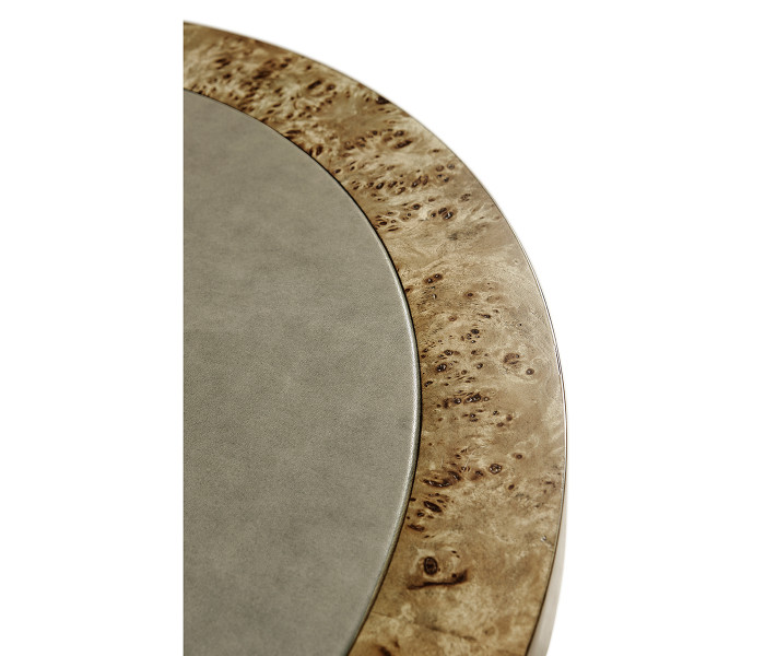 Fulgurite Buckingham Round Side Table