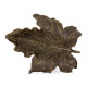Three Rustic Bronze Leaf Dishes Three Rustic Bronze Leaf Dishes