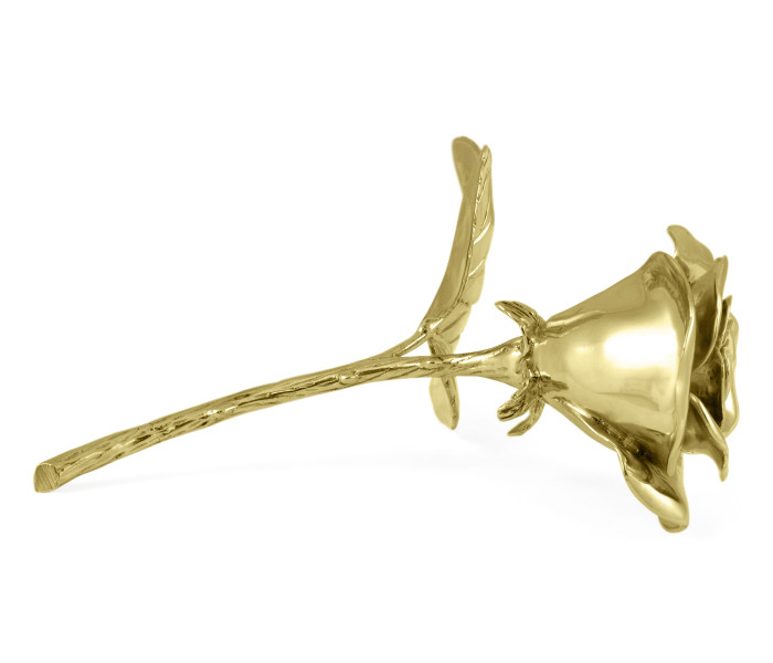 Polished Brass Blooming Rose