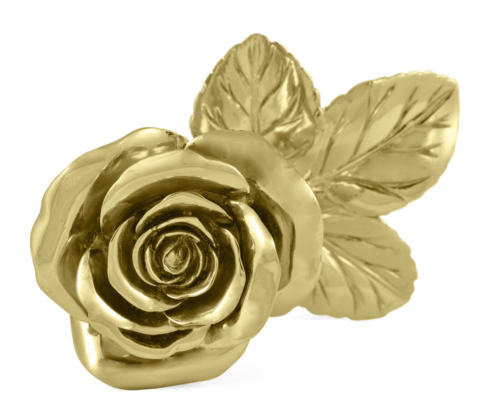 Polished Brass Blooming Rose