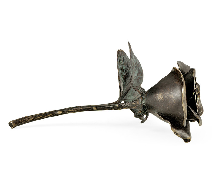 Antique Dark Bronze Blooming Rose Antique Dark Bronze Blooming Rose