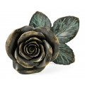 Antique Dark Bronze Blooming Rose