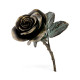 Antique Dark Bronze Blooming Rose Antique Dark Bronze Blooming Rose