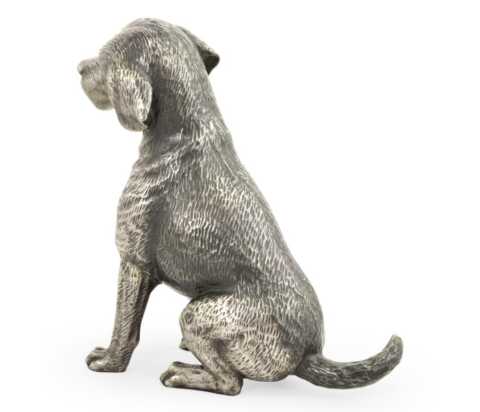 Antique White Brass Beagle Dog