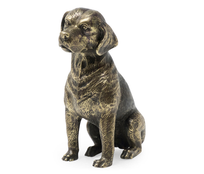 Antique Dark Bronze Beagle Dog
