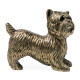 Light Antique Brass Yorkshire Terrier Dog Light Antique Brass Yorkshire Terrier Dog