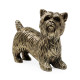Light Antique Brass Yorkshire Terrier Dog Light Antique Brass Yorkshire Terrier Dog