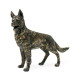 Antique Dark Bronze German Shepherd Dog