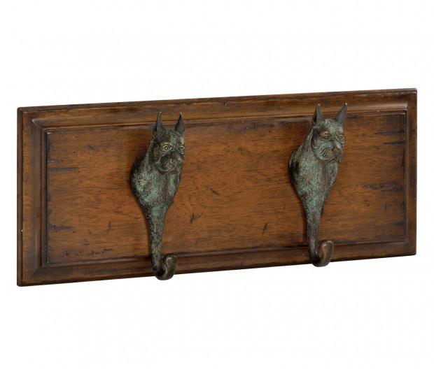 Two boxer dog hangers