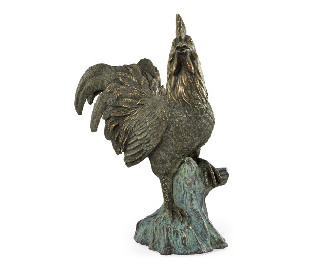 Antique Dark Bronze Rooster