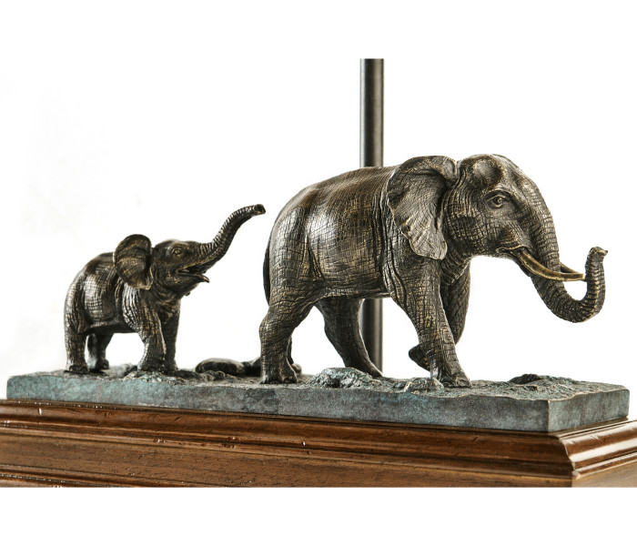 The elephant table lamp (Left)