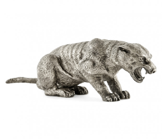 Antique White Brass Panther