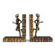 Pair of Antique Dark Bronze Elf Bookends Pair of Antique Dark Bronze Elf Bookends