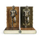 Pair of Antique Dark Bronze Elf Bookends Pair of Antique Dark Bronze Elf Bookends