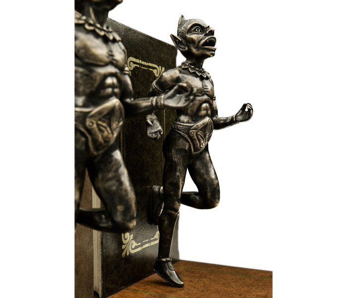 Pair of Antique Dark Bronze Elf Bookends Pair of Antique Dark Bronze Elf Bookends