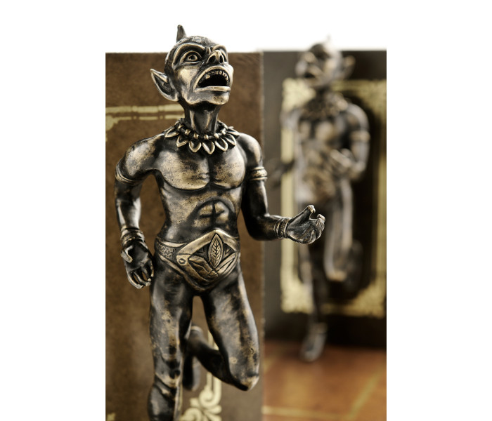 Pair of Antique Dark Bronze Elf Bookends Pair of Antique Dark Bronze Elf Bookends