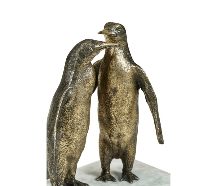 Anitque Dark Bronze Penguins Anitque Dark Bronze Penguins
