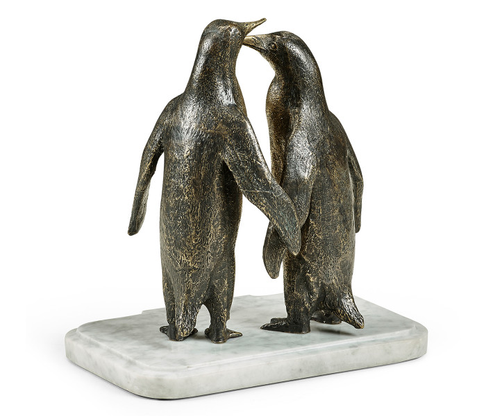 Anitque Dark Bronze Penguins Anitque Dark Bronze Penguins