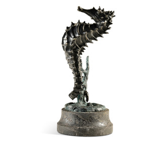 Antique Dark Bronze Seashorse