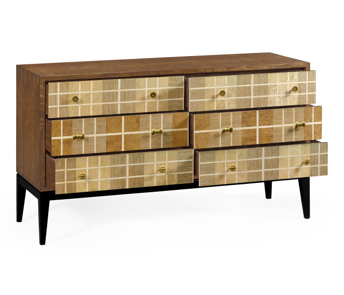 Pale Tartan Six-Drawer Dresser Pale Tartan Six-Drawer Dresser