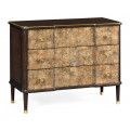 Chest of Drawers with Eggshell Inlay & Brass Details