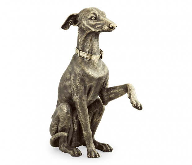 Light Brass Whippet Dog