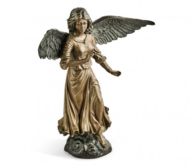 Antique Light Brown Brass Angel