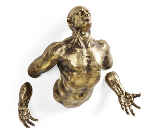 Anitque Brass Floating Man