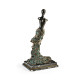 Antique Light Brown Brass Mod Statue