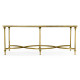 Rectangular Dark Santos & Brass Coffee Table