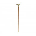 Mahogany Walking Stick with Brass Derby Topper