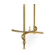 Rectangular Dark Santos & Brass End Table Rectangular Dark Santos & Brass End Table