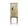 Handpainted on Light Gold Foil Drinks Cabinet