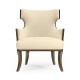 Dark Santos Winged Back Occasional Chair