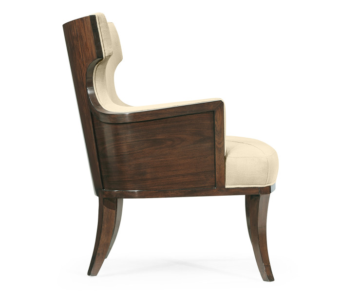 Dark Santos Winged Back Occasional Chair