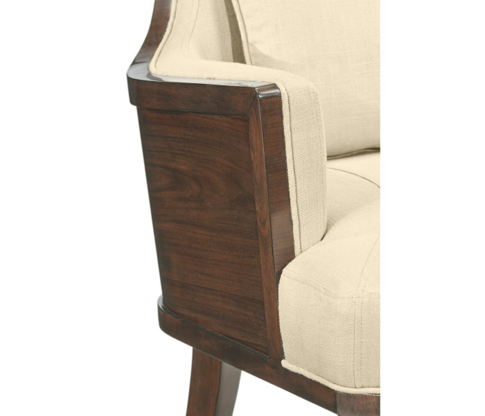 Dark Santos Winged Back Occasional Chair Dark Santos Winged Back Occasional Chair