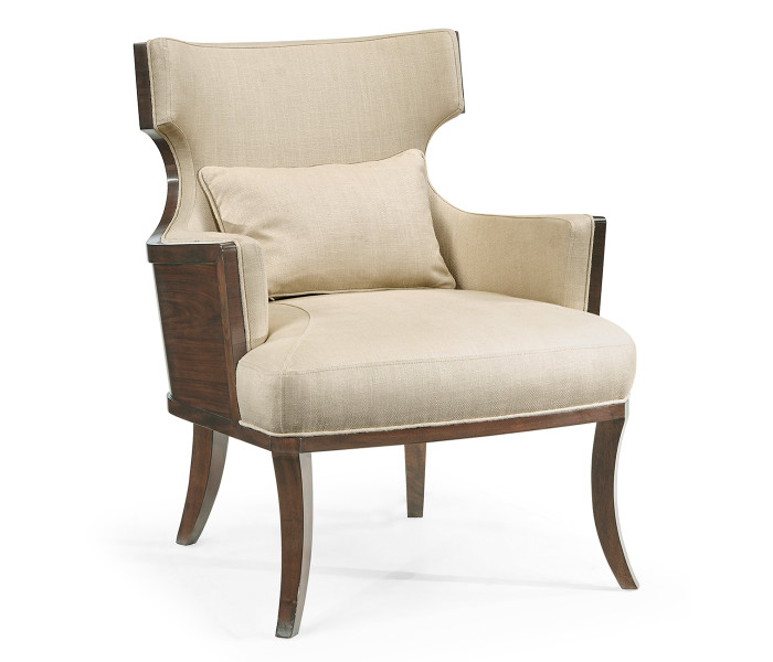 Dark Santos Winged Back Occasional Chair Dark Santos Winged Back Occasional Chair