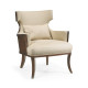 Dark Santos Winged Back Occasional Chair