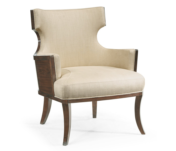 Dark Santos Winged Back Occasional Chair Dark Santos Winged Back Occasional Chair