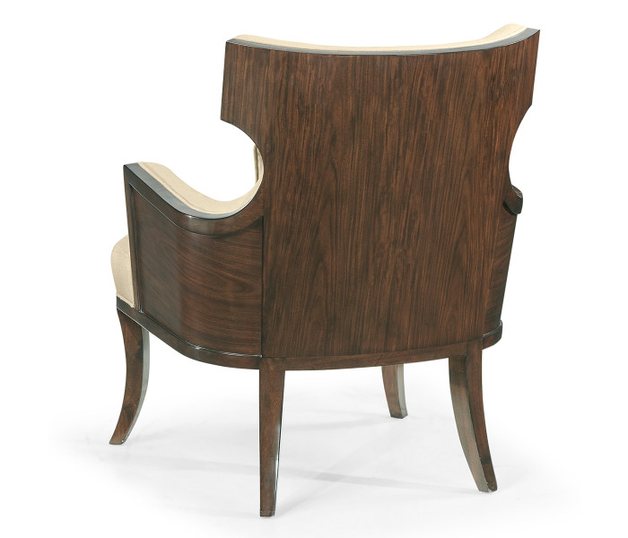 Dark Santos Winged Back Occasional Chair