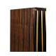 Ebony & Ribbed Antique Satin Brass Drinks Cabinet